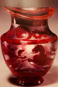 Galle Wheel-Carved Cameo Art Glass Vase