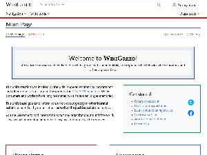 WikiGreed.org screenshot