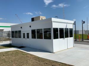 Prefab Modular Security Building Installed Irving Tissue Company