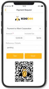 XcooBee Mobile App - Request a Payment