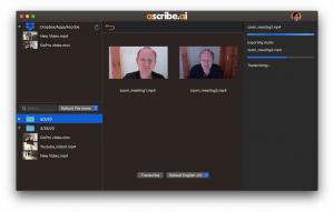 ascribe.ai is available as a standalone app or Premiere Pro panel