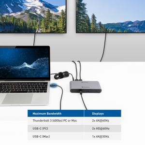 Cable Matters Thunderbolt™ 3 and USB-C® Docking Station