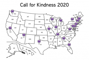 Map of 2020 Call for Kindness Winners from across the United States.