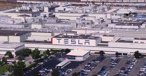 Tesla's California production plant located in Fremont, California, with wastewater collection services provided by Union Sanitary District, Union City, California.