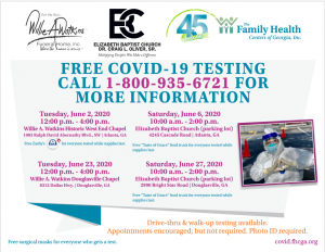 Collaborative  COVID-19 testing Informational flyer