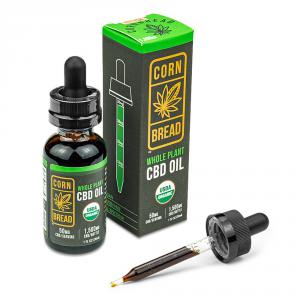Cornbread Hemp USDA certified organic whole plant CBD oil, 1500 mg