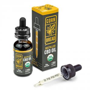 Cornbread Hemp USDA certified organic distilled CBD oil, 1500 mg