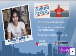 Akeila Tejwani donated $1,700 to kids charities in San Antonio in 2020