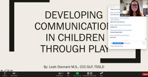 Free Autism Workshop: "Developing Communication in Children Through Play" A presentation by Leah Diamant M.S., CCC-SLP, TSSLD.