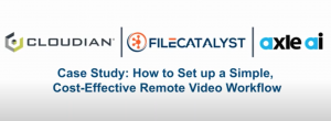 axle ai, Cloudian and FileCatalyst logos