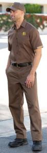 New Male UPS Woven Shirt and Pants
