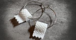Silver hoop earrings toilet paper jewelry by megan petersen