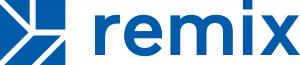 This is a Remix logo. Remix is a technology company that works with 325+ cities around the globe for better transportation outcomes.