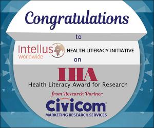 Civicom congratulates the Intellus Worldwide Health Literacy Initiative on winning the health literacy award for research