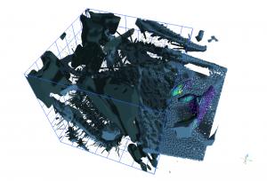 Dragonfly 2020.1 3D Rendering Engine of a Metal Alloy
