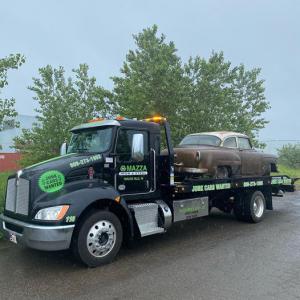 Scrap car for metal recycling, Mazza Iron & Steel