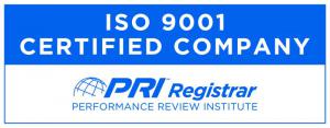 PRI ISO9001 Certificate