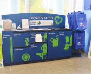 An image of the London Drugs Recycling Centre identifying items accepted