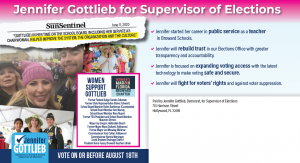 Jennifer Gottlieb, candidate for Broward County Supervisor of Elections