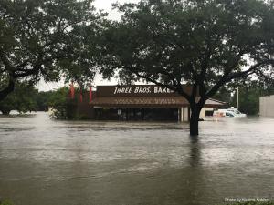 Three Brothers Bakery Surrounded by 4.5 Feet of Water During Hurricane Harvey Photo Credit:  Katrina Kidder