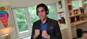 Virtual Keynote Speaker Simerjeet Singh presenting "Self-Leadership in Uncertainty"