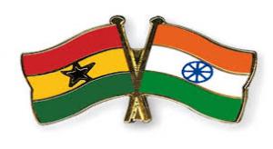 India and Ghana Flags
