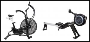 Valor Fitness Air Bike and Valor Fitness Rower available