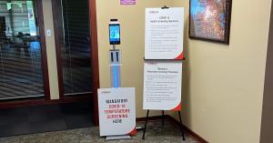 LamasaTech temperature kiosks at SC Johnson