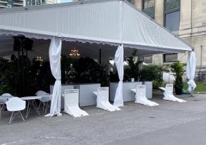 Meridian Barriers secure outdoor dining at Toronto's Harbour60 restaurant