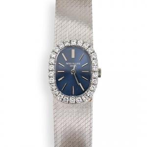 Vintage Patek Philippe 18K & Diamond Ellipse Lady Watch