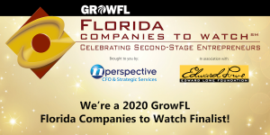 image of box logo and test saying GrowFL Companies to watch