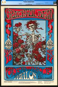 The Finest Certified 1966 FD-26 Grateful Dead Poster - CGC 9.9