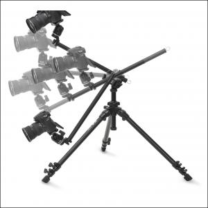 The Slik Sliding Arm II allows the photographer to position the camera at any angle.