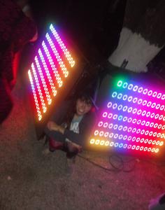 NED-driven LED panels at Apparitions 2019