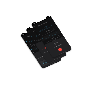 a mock up of what the coldRead app will look like on an iPhone X