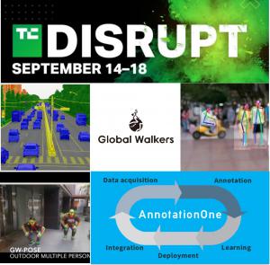 AI Tech Venture Company " Global Walkers" participates in the Startup Alley of Disrupt2020