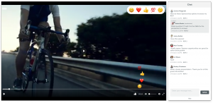 Live Evia Player™ Paired with Moderated Chat