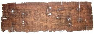 Egyptian papyrus text from a Book of the Dead from the Late Ptolemaic Period, circa 664-30 BC, important (and impressive, at 36 inches by 11 inches). (est. $7,000-$10,000).