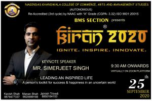 Nagindas Khandwala College invites Simerjeet Singh as Virtual Keynote Speaker