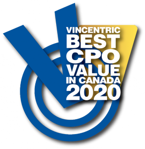 2020 Vincentric Best CPO Value in Canada Awards Logo