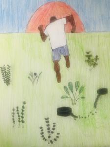Youth artwork on freedom from slavery
