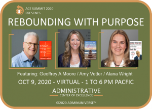 Rebounding with Purpose features Geoffrey A. Moore, Amy Vetter, Alana Wright