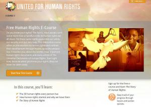 Interactive human rights course in 17 languages 