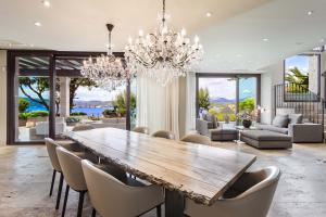 The spectacular scenery, enjoyed from every room in the villa, resembles a painting.
