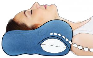 Align the spine while sleeping.  The neck support provides traction to the neck as well.
