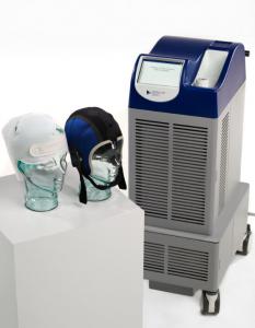 The DigniCap Scalp Cooling System is an FDA-cleared medical device that patients wear to minimize hair loss from chemotherapy.