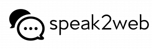 The speak2web brand logo