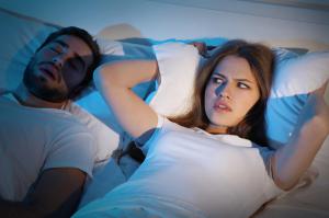 Family members may notice that the sleep apnea sufferer stops breathing while sleeping.