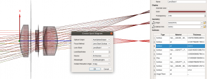 Create spot diagram wizard and lens stack