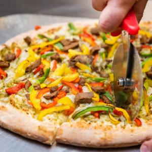 Pizzeria Halt is 100% animal by-product free.